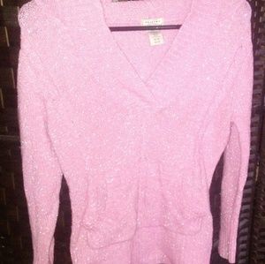 Ladies Sparkle Pink Hoodie